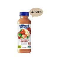 Naked 네이키드 딸기 바나나 주스 450ml 4팩