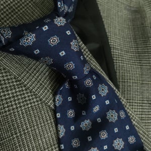 솔로몬240 클래식 G패턴 네이비 넥타이