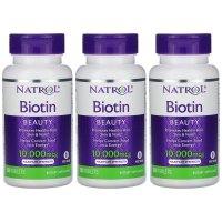 Natrol 나트롤 비오틴 Biotin 10,000 mcg 200정 X 3병