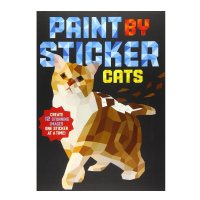 미국발송 페인트 바이 스티커 성인 스티커북 고양이 Paint by Sticker Book Cats