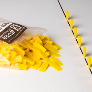 공구하자 타일 쿠사비 간격제 스페이스 구사비 일자 웨지 쐐기 노란색 300개