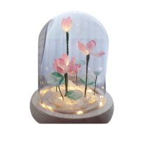 유리 연꽃 수제 diy 재료 패키지 생일선물 수면등 수유등 무드등
