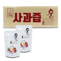 물 타지 않은 리얼 사과즙 110ml x 50포 + 50포 (총 100포) 애플순 착즙