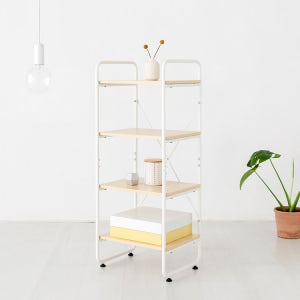 마켓비 OLLSON 선반 400 4단 화이트