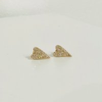 Heart diamond earrings