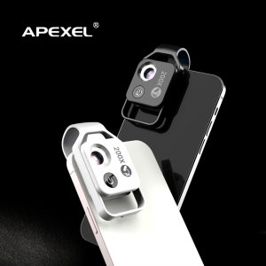 APEXEL 에이펙셀 200배율 스마트폰 매크로 접사 현미경 디지털 LED 렌즈