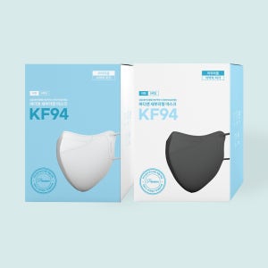 바디앤 보풀없는 KF94 새부리형 마스크 100매