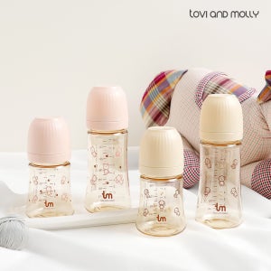 1+1 토비앤몰리 PPSU 젖병 아기 신생아 배앓이 방지 젖병 180ml 280ml