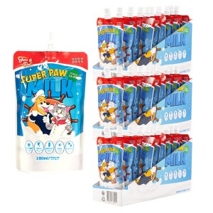 (3박스) 슈퍼포우 펫밀크 강아지 우유 고양이 음수량 오리지널(관절), 180ml, 30개