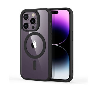 ESR 할로락 클래식 맥세이프 케이스 클리어블랙, 아이폰14 프로 맥스