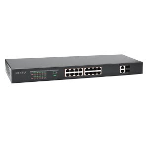 16포트 기가 POE+ 스위치 GbE 2TP/2SFP 250W XT1003068