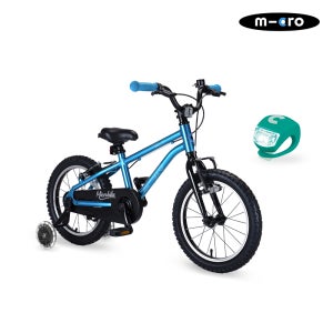 마이크로 바이크 16 아쿠아 어린이 자전거 LED 보조바퀴