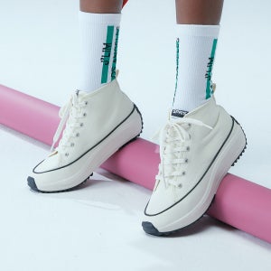 스프리스 여성 4cm 키높이 슈퍼스타 하이 스니커즈 하이탑 플랫폼 화이트