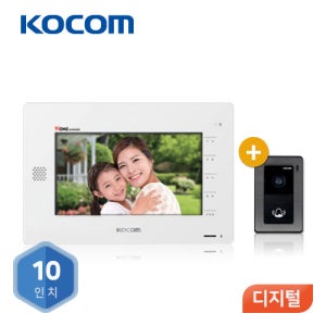 코콤 디지털 비디오폰 K6B VP-10A 10인치 디지털 초인종포함 매립형 인터폰 전국설치