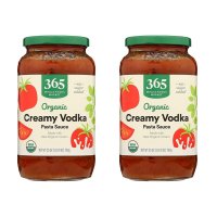 365 홀푸드마켓 무가당 저칼로리 크리미 보드카 파스타 소스 25oz(709g) X 2개 Creamy Vodka Pasta Sauce