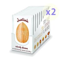 저스틴 일회용 클래식 땅콩 버터 파우치 1.15oz(32g) 10입 X 2개 Justin’s Classic Peanut Butter Squeeze Packs