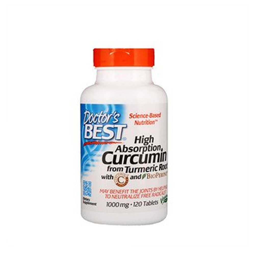 닥터스베스트 <b>하이 앱솔루션 커큐민</b> 1000mg 120정 High Absorption