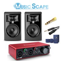 JBL 305P Scarlett 2i2 오디오인터페이스 모니터스피커