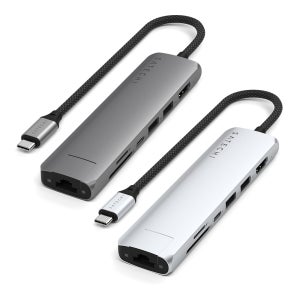 사테치 USB C타입 7in1 4K 알루미늄 초 슬림 맥북 M4 멀티 허브 이더넷 어댑터