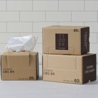 똑똑한 생활습관 산화생분해 다용도 대용량 비닐봉투 60L, 40L, 20L