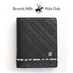 비버리힐스폴로클럽 남성중지갑 체크 고급소가죽 체크무늬