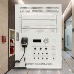 [당일발송 재고보유] PASCOM 파스컴 APT-480 480W 32채널 아파트앰프 벽걸이앰프 공장 비상방송 벽부형 앰프 화재 대피방송