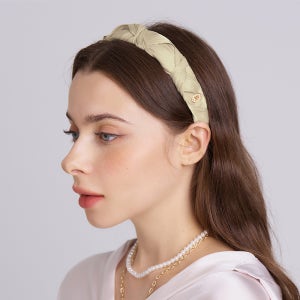 [화이트샌즈] 브레이디드 오간자 헤어밴드 미네르바 (6 colors)