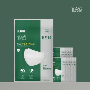 타스 플러스 마스크 KF94 5매입 새부리형 컬러 100매