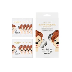 [스킨후리] 까만 참숯 모공축소 블랙헤드 피지제거 코팩 8매 5SET