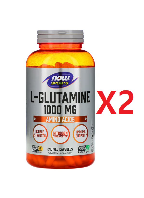 나우푸드 <b>글루타민</b> L<b>글루타민 1000mg</b> 240캡슐 2개 고약사 나우푸땡