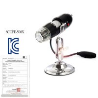 광학현미경 USB현미경 KC인증 500배 SC-500X 머리카락 피부검사