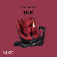 [악스키드]AXKID 스핀키드 SPINKID 아이사이즈 스웨디시 카시트_타일 레드