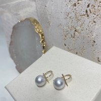 14k 18k 9mm 진주귀걸이 T shape 남양드롭진주 Seawater Pearl