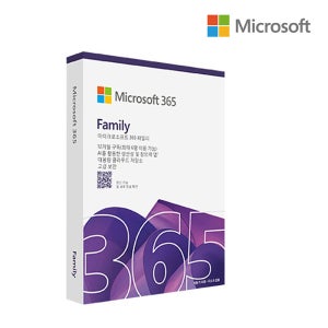 [24시간즉시메일발송] 한국MS정식정품 MS 오피스 365 Office Family PKC 패밀리 6인 1년 사용