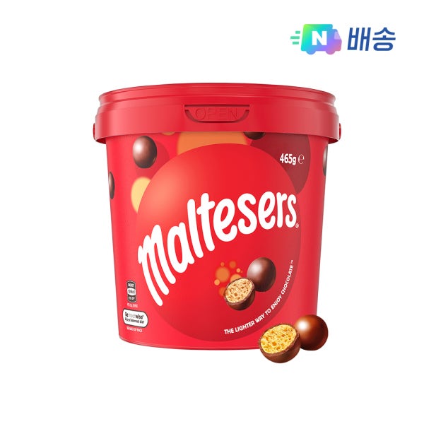 한국마즈 제과공식몰 [슈퍼적립] 몰티져스 밀크 버켓 465g