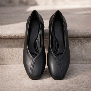 마이스킨 몰드창 스판 펌프스(4cm) 발편한 여자구두 미들힐