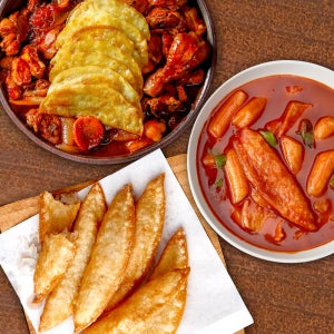 당면 야끼 만두 600g X2봉 군만두 납작만두 떡볶이 튀김 분식