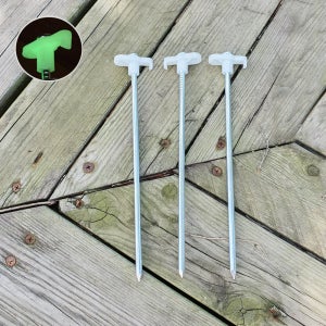 야광 헤드 단조팩 캠핑 형광 타프 텐트 팩 20cm 고정핀 강철팩 스틸