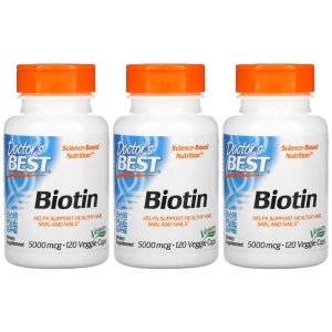 닥터스베스트 Doctor’s best 비오틴 Biotin 5,000mg 120베지캡슐 3개 비타민B7 바이오틴 스테아린산 스테아르산 마그네슘 스테아레트 하이프로멜로스