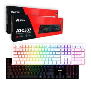 에이투 AG0302 LED 게이밍 기계식 키보드 USB 리니어