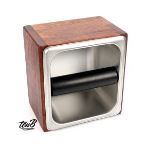 커피 넉박스 세트 멀바우 원목 소형 가정용 우드 원두 찌꺼기통 바리스타 용품