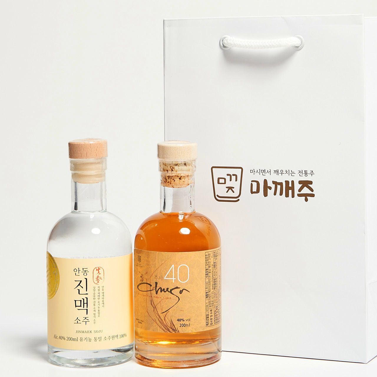 예산 사과와인 추사 40도 200ml 사과 증류주