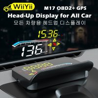 자동차HUD wiiyii m17 obd head up display obd2 gps