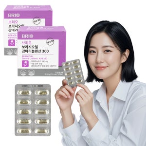 브리오 보라지오일 감마리놀렌산 300 / 여성 보라지유 오메가6 영양제 120캡슐, 2개
