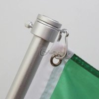 T21D 2Pcs 알루미늄 합금 깃대 반지 고정 Carabiner 후크