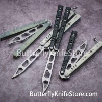 BALIPLUS BRS Rep Replicant Clone Balisong 트레이너 Butterflyknife Flipper D2 블레이드 G10 핸들 부싱 시스템