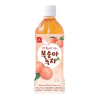 웰그린 스위츠 복숭아녹차 500ml /편의점 대용량 음료/아이스 음료