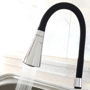 싱크대 수전 자바라 블랙 주방수전 수도꼭지 코브라 교체