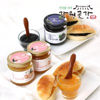 원주 치악산 명품 수제 오디잼 복숭아잼 280g x 3병