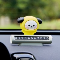 라인프렌즈 BT21 CHIMMY 미니니 차량용 피규어 번호 안내판